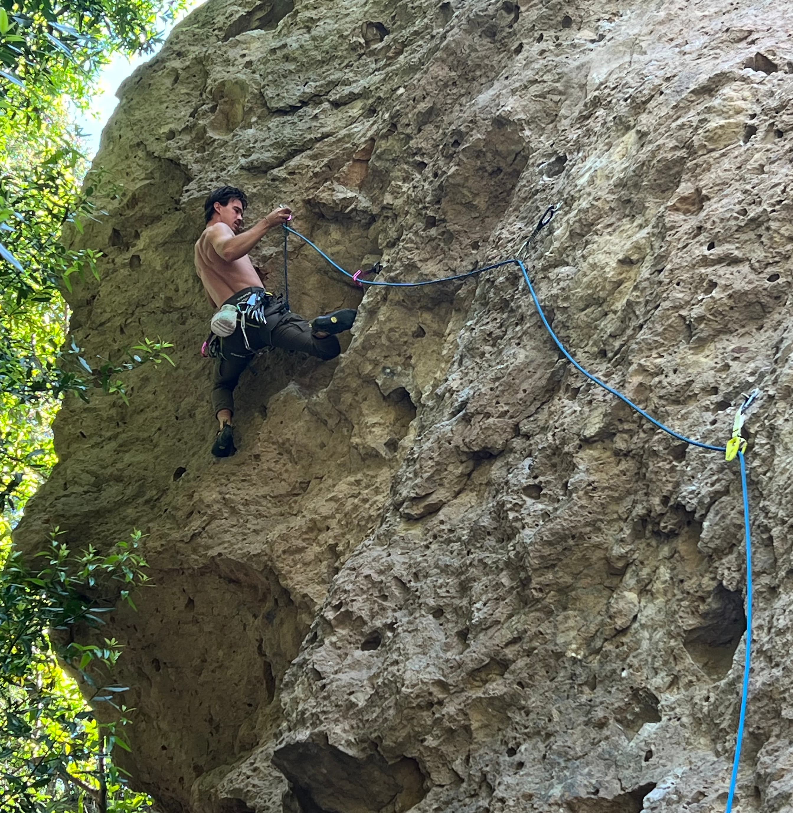 Climbing in Malibu